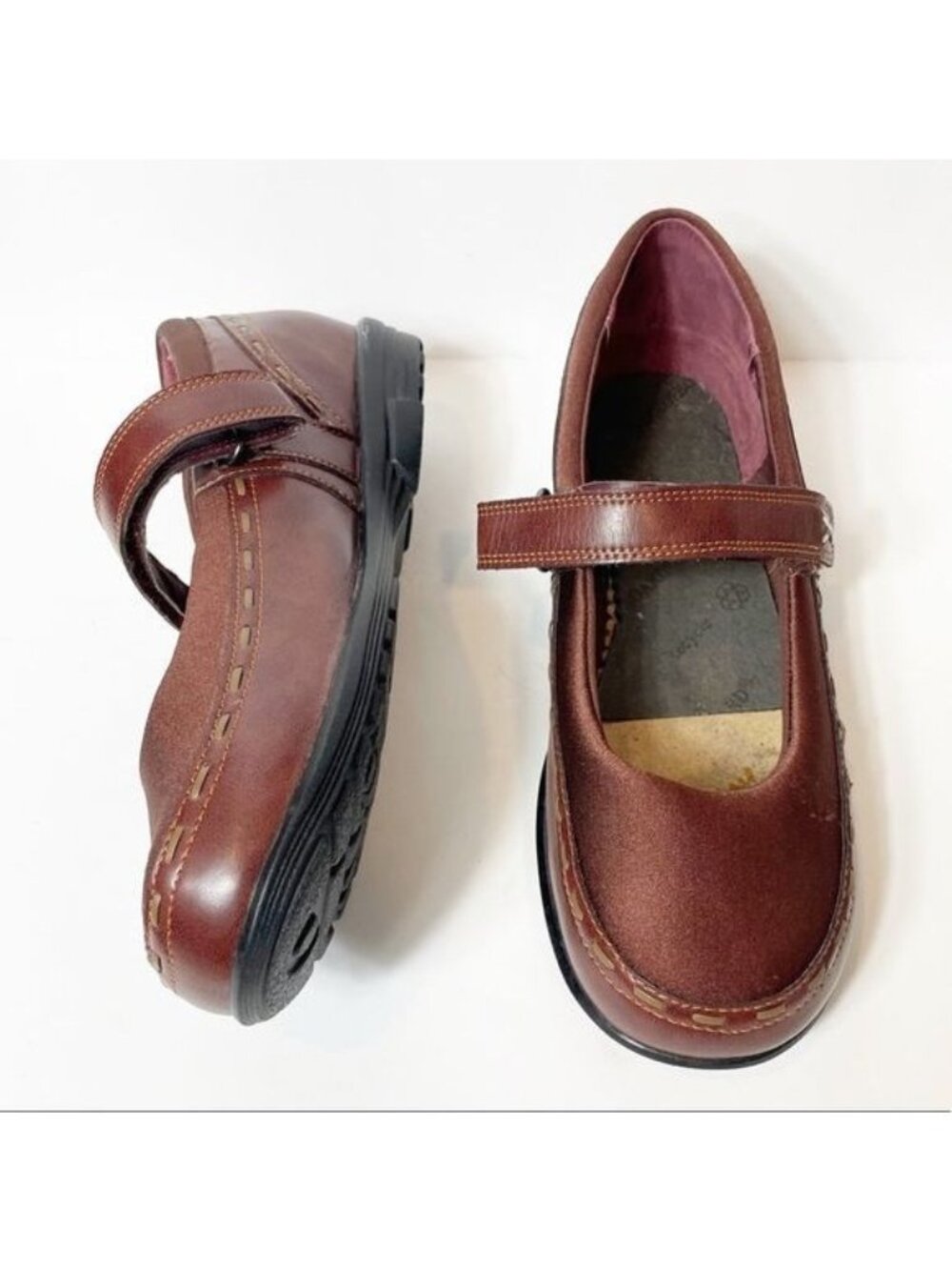 Aetrex Berry Darla Mary Jane Orthopedic Comfort Shoes Size 9 Maroon